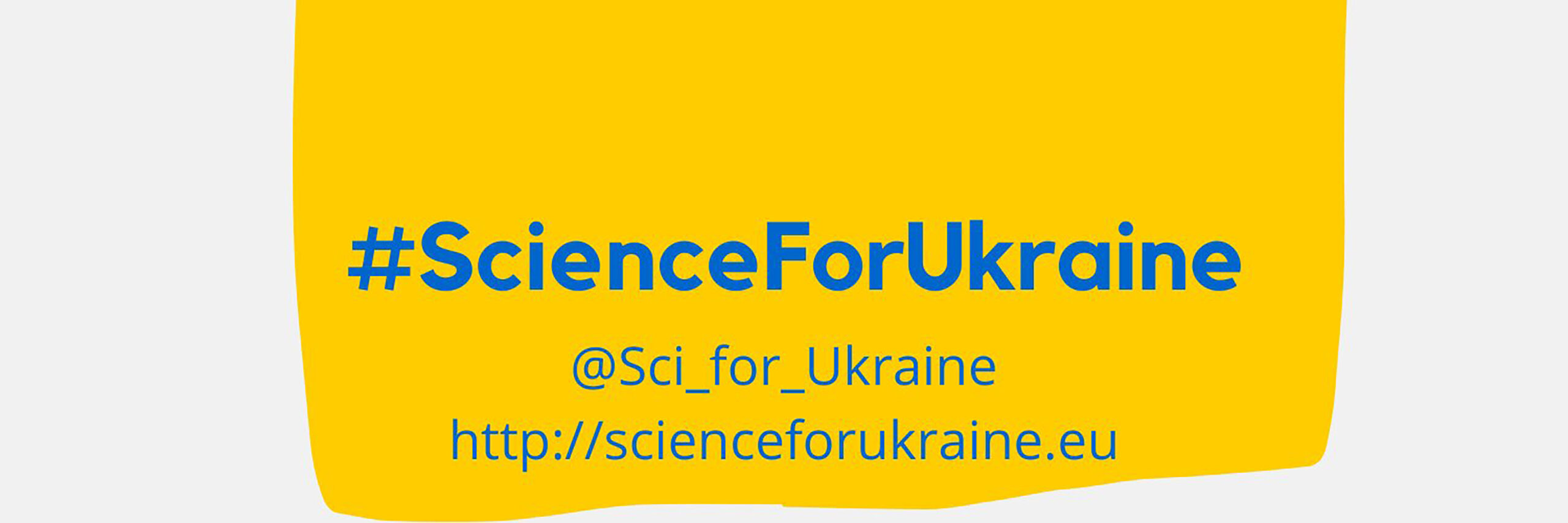 Science for Ukraine banner