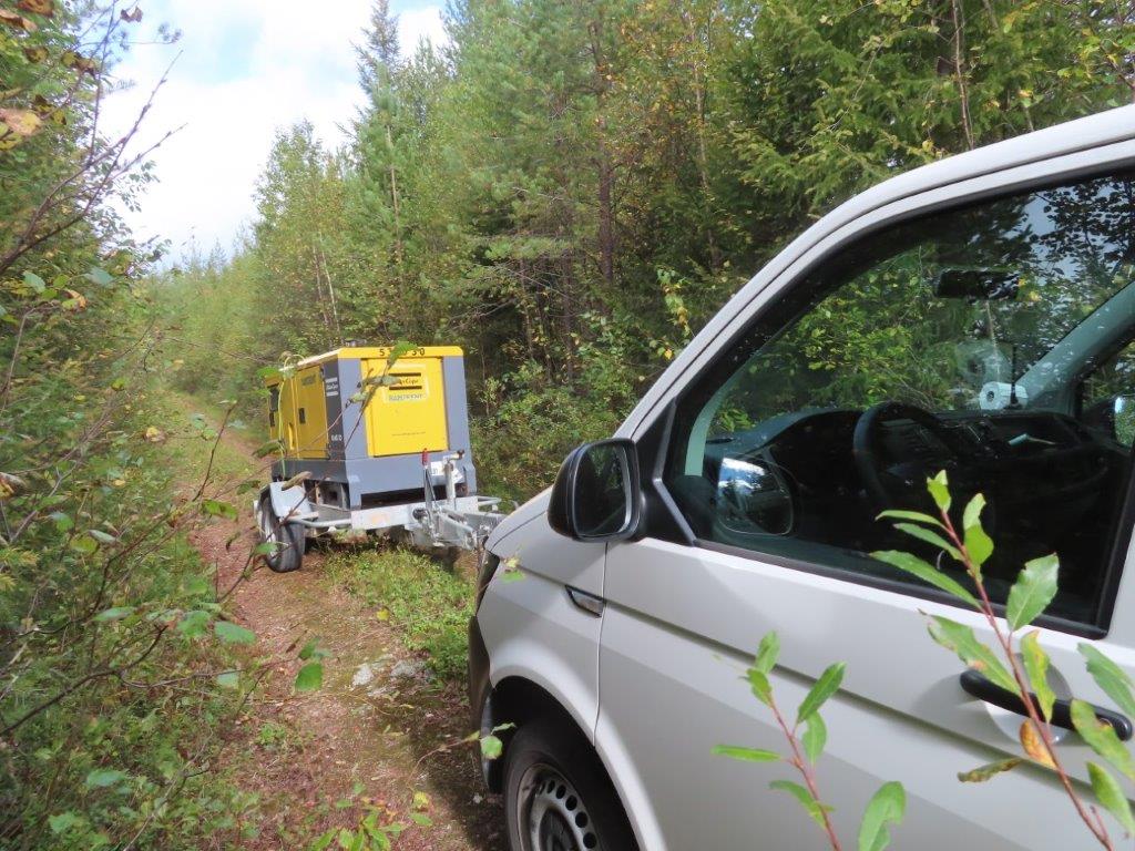 A large generator in the field