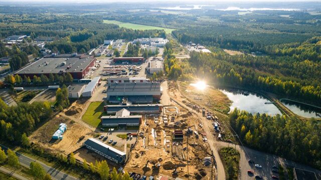 Aerial view of the GTK Mintec area in Outokumpu