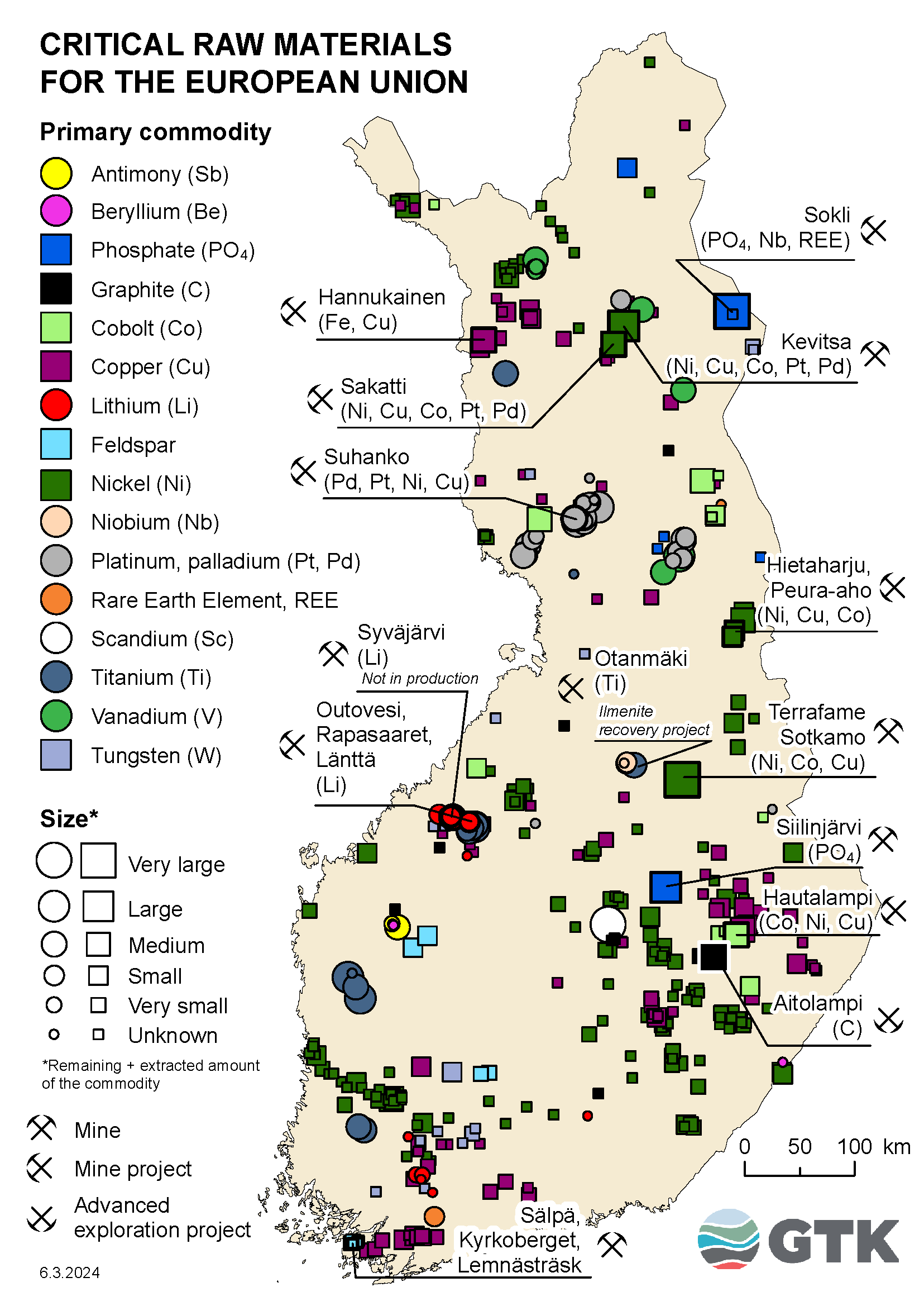 Critical raw materials for the European Union on the map of Finland